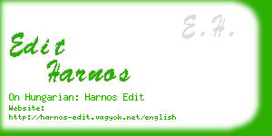 edit harnos business card